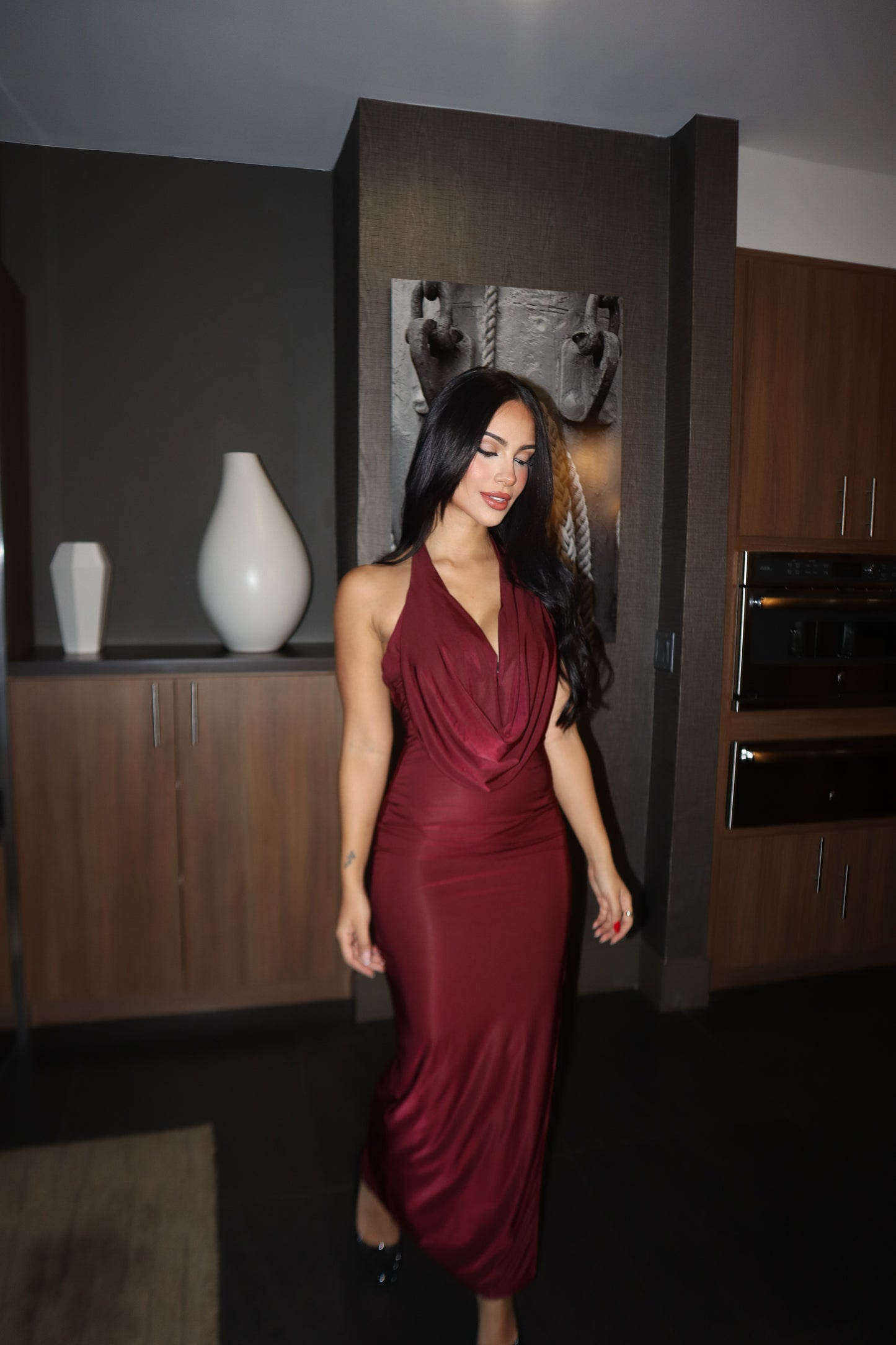 Vestido Red Wine